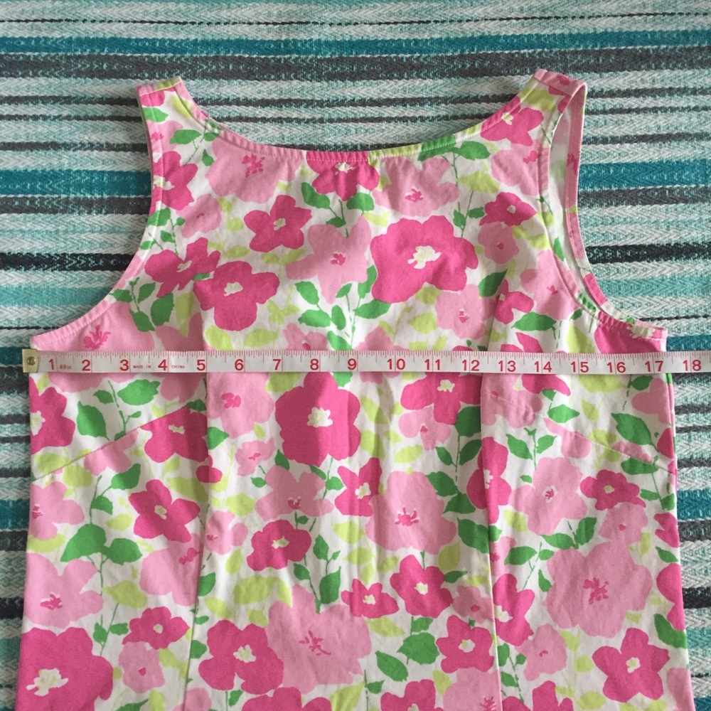 Liz Claiborne Pink, Green, White Floral Midi Dress - Picture 5 of 8